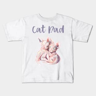 Cat Dad. Sphynx kittens t-shirt Kids T-Shirt